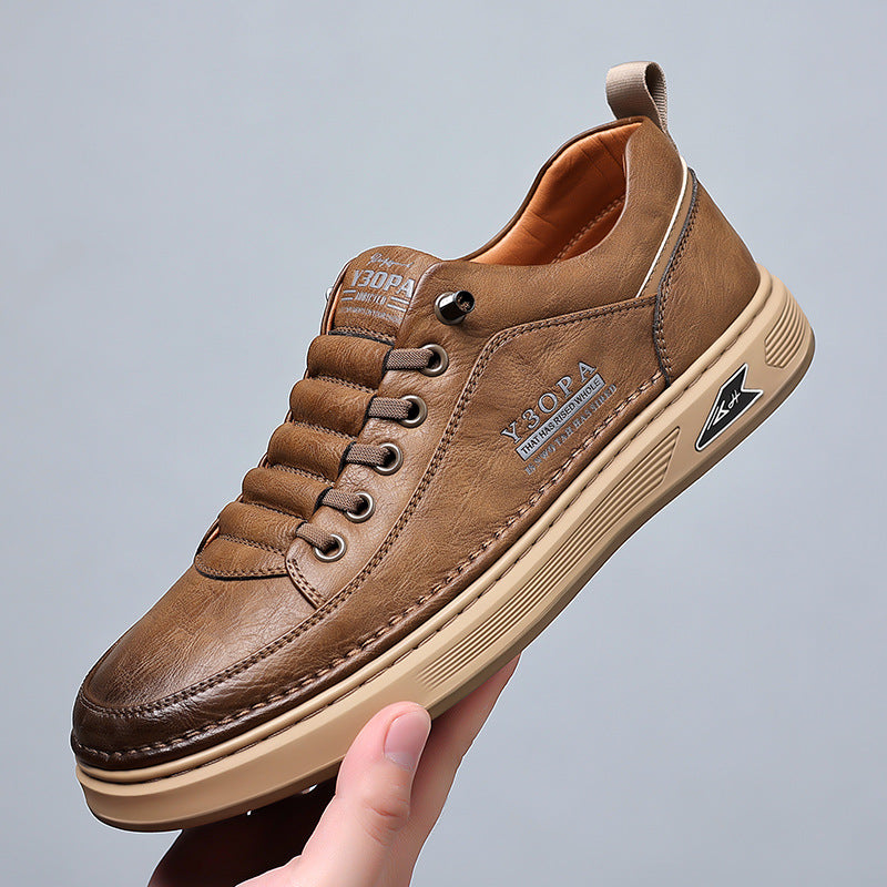 2024 Men's Soft Leather Casual Shoes - Trendy Style