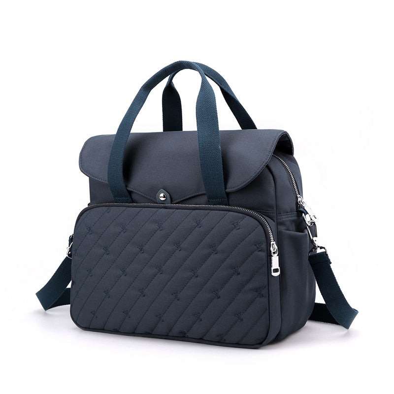 Embroidery Fashion USB Charging Backpack for Ladies