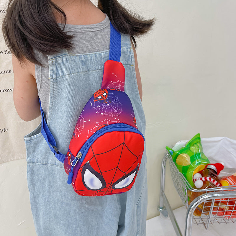 Cute Cartoon Spider Kids Crossbody Bag for Boys