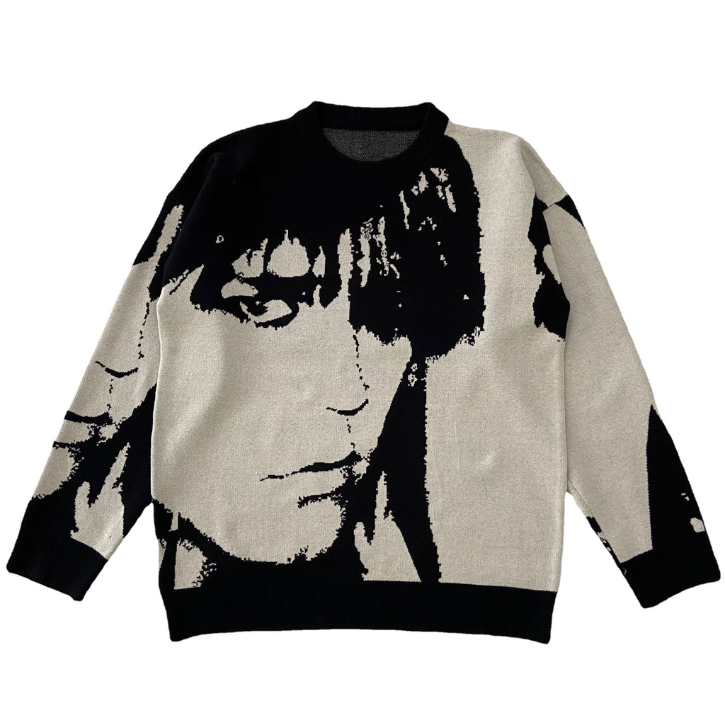 Japanese Retro Men's Round Neck Sweater (Fall/Winter)
