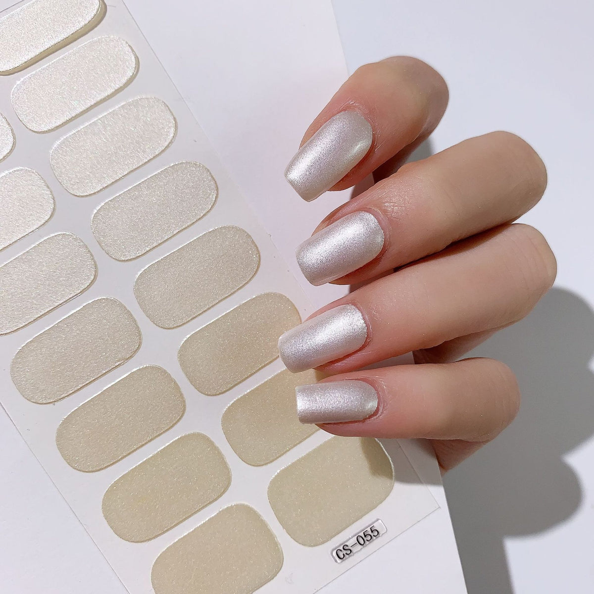 16-Color Solid Nail Stickers for Elegant Designs