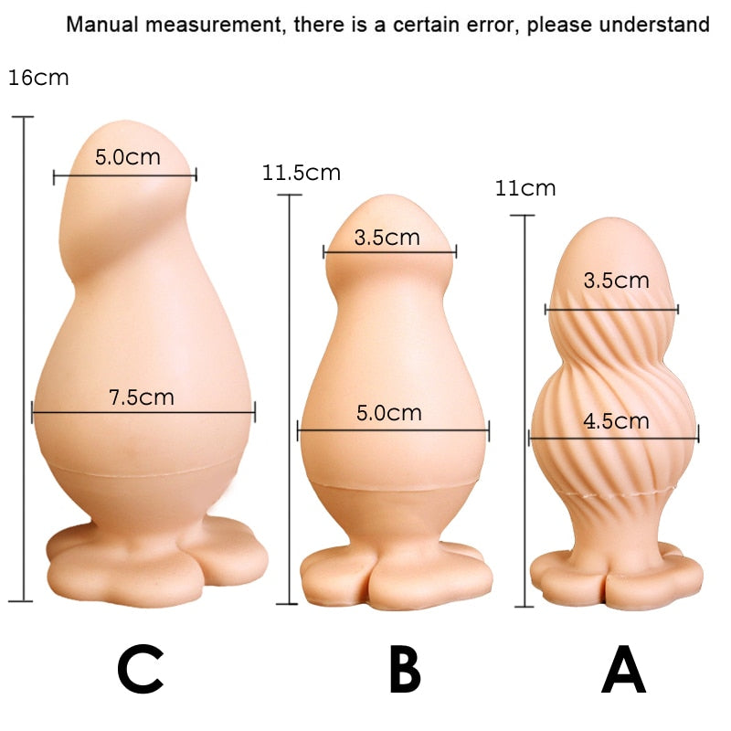 Glass Anal Plug Set for Male and Female Pleasure