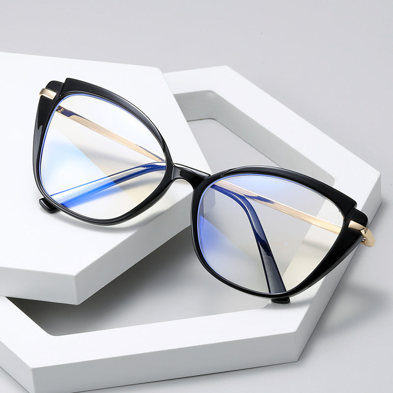 Vintage Triangular Blue Light Blocking Glasses for Women