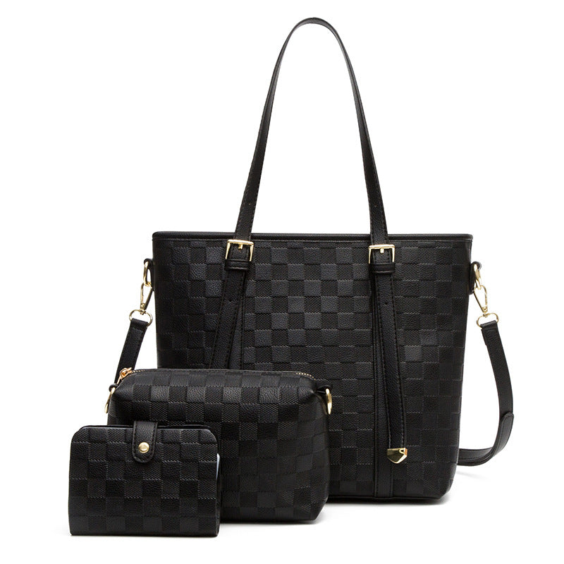 Fashionable Women's Three-Piece Shoulder Bag Set