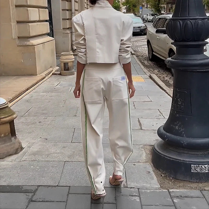 2023 Autumn Fashion Colorful Blazer and Pants Set