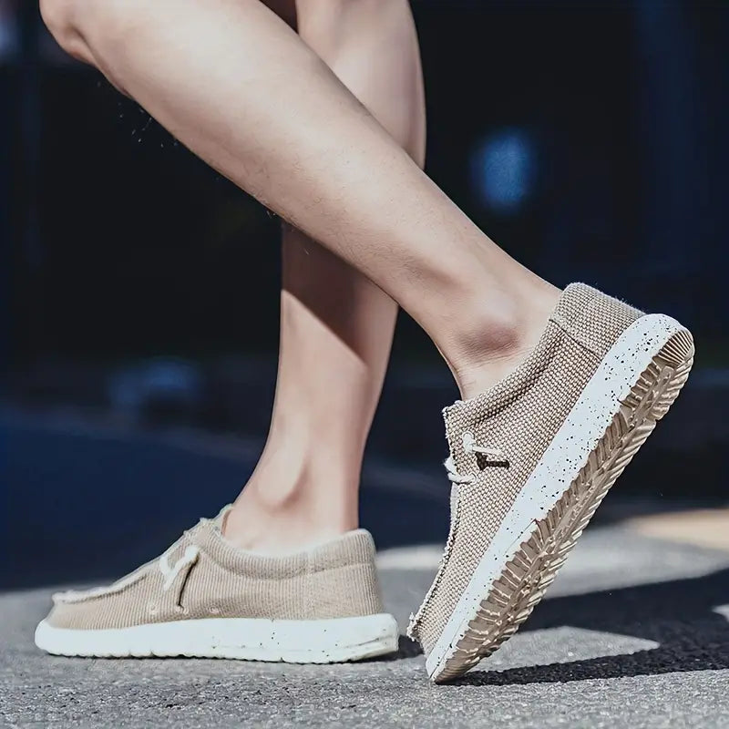 Men's Lightweight Casual Canvas Slip-On Loafers