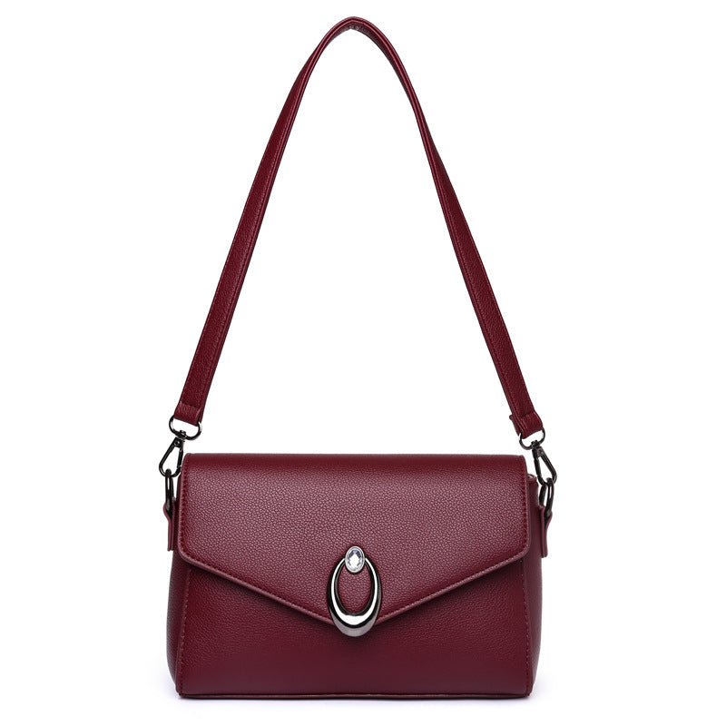New Retro Fashion Soft Leather Women's Shoulder Bag