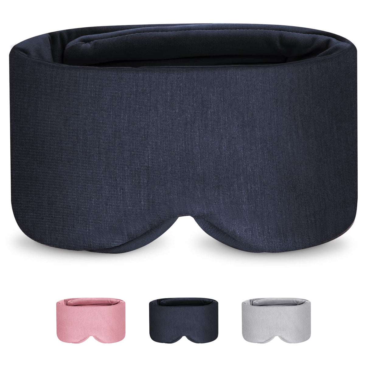 KingPavonini Sleep Mask for Women Men with Cooling/Heated Gel Pad for Dry Puffy Eyes 100% Handmade Cotton Weighted Eye Mask for Sleeping Light Blocking Blindfold Sleeping Mask for Home/Flight/Office