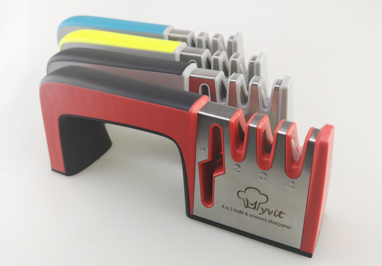 Kitchen Quick Knife Sharpener with Customizable Stone