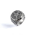 Fashionable Men's Satanic Devil Goat Head Ring