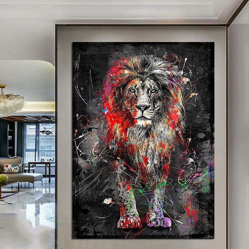 Wolf Wall Art - Canvas Print for Living Room Decor