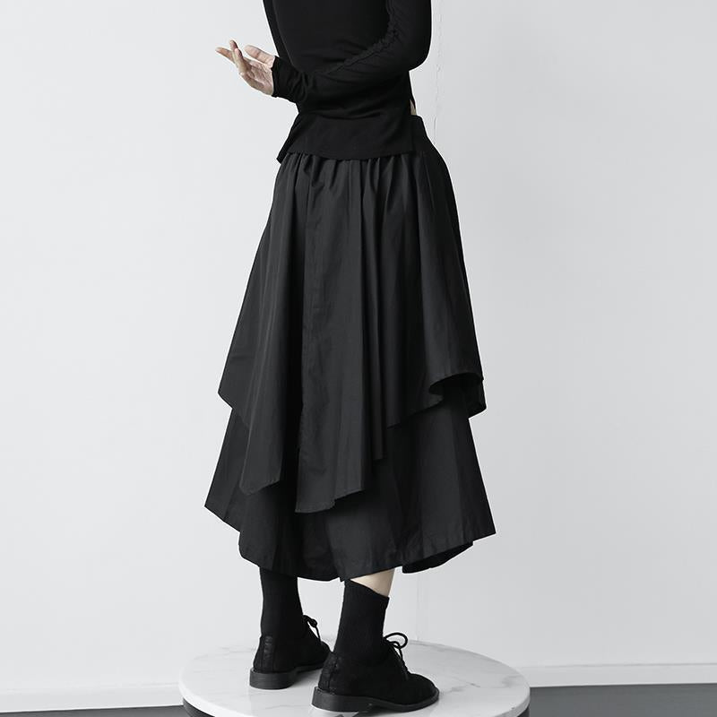 2023 Summer High-Waist Irregular A-Line Skirt for Women