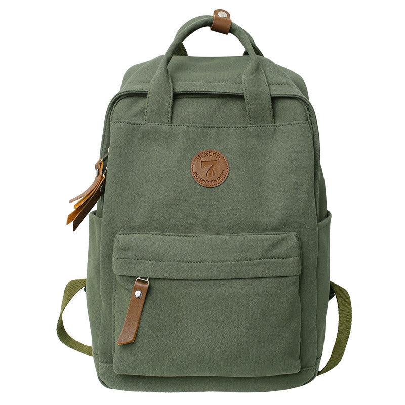 Canvas Backpack for Women - Vintage Style for Students
