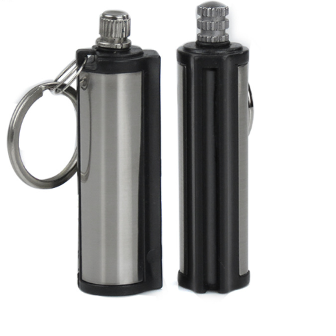 Wholesale Cylinder Stainless Steel Keychain Lighter