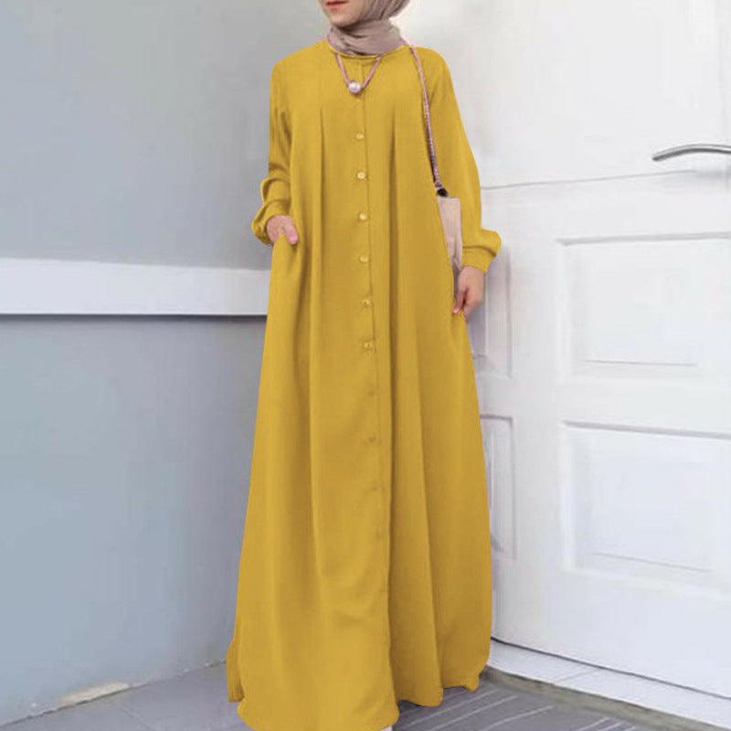 Wholesale Plus Size Women's Long Dress for Autumn