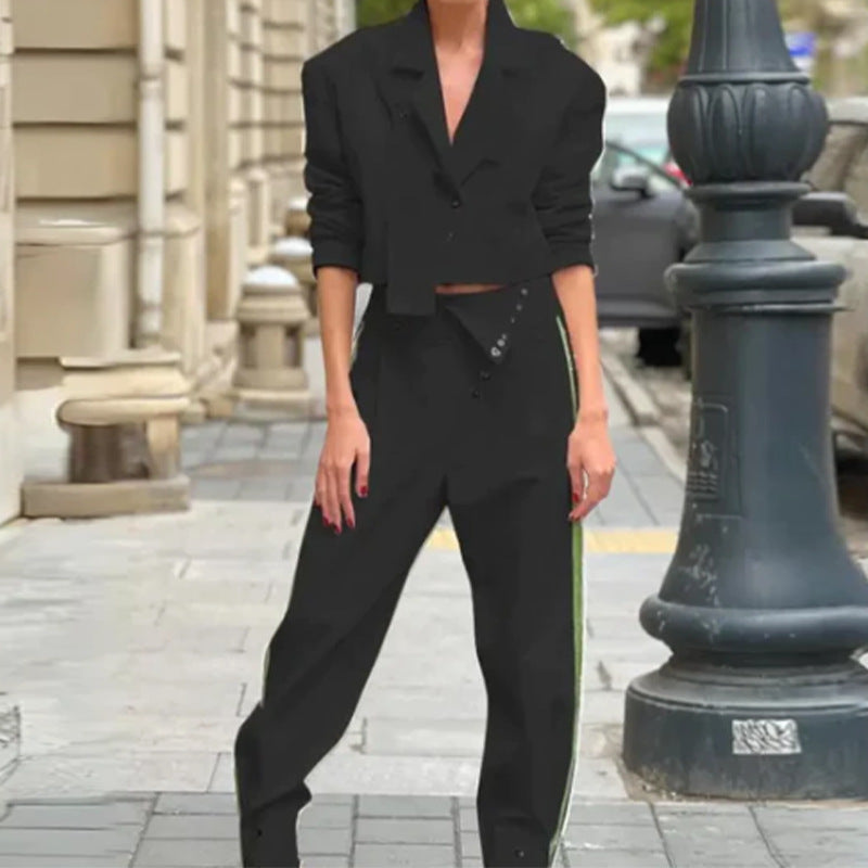 2023 Autumn Fashion Colorful Blazer and Pants Set