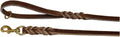 REDLINE K-9 Premium 1/2 inch Soft Leather Dog Leash Used by Top Trainers Worldwide Super Soft Made in Our Amish Leather Shop (1/2-inch x 4-feet)