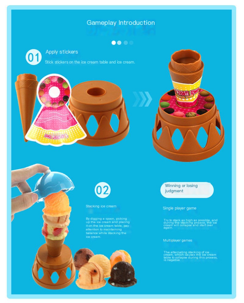 Ice Cream Stacking Toy