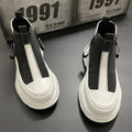Men's Lightweight High-Top Fashion Leather Shoes