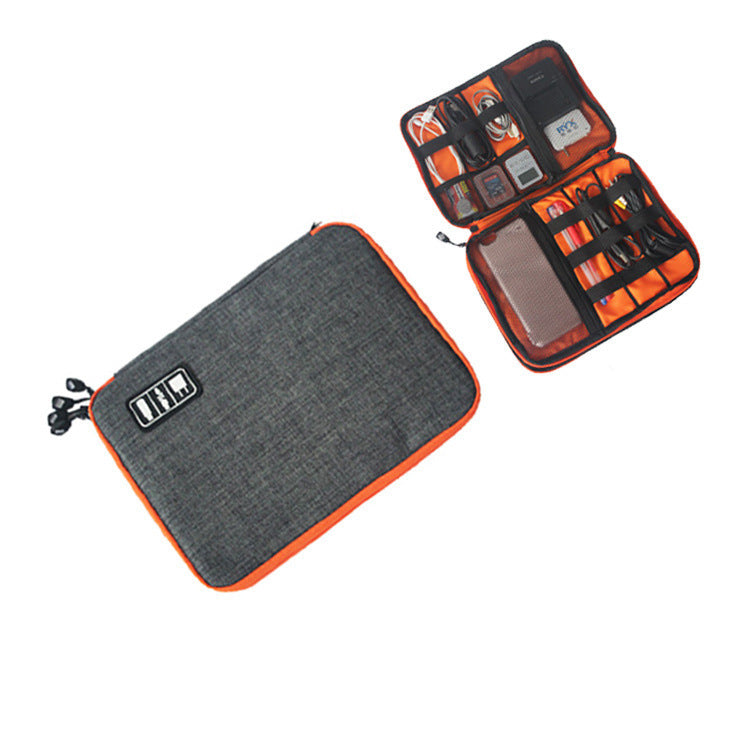 Dual-Layer Digital Cable Organizer Bag for Electronics
