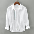 M8805 Autumn Korean Casual Long Sleeve Cotton Shirt