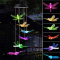 Outdoor Solar LED Wind Chime Light - Hummingbird Design