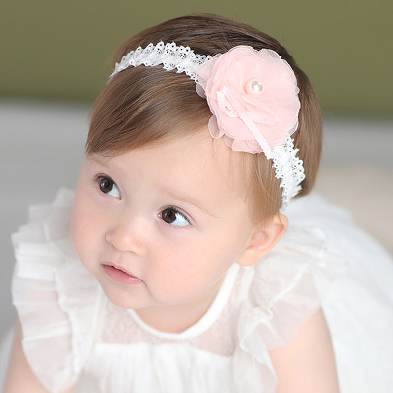 Floral Baby Headband, Cute Princess Hair Accessory