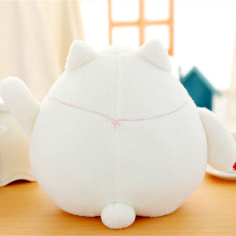 Cute Creative Plush Lucky Cat Doll with Bell Toy