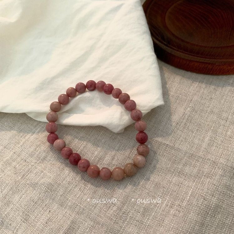"Natural Stone Beaded Bracelet with Unique Design"