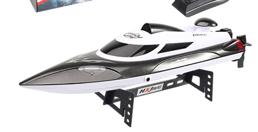 Remote Control Electric Speedboat with Lights (Large)