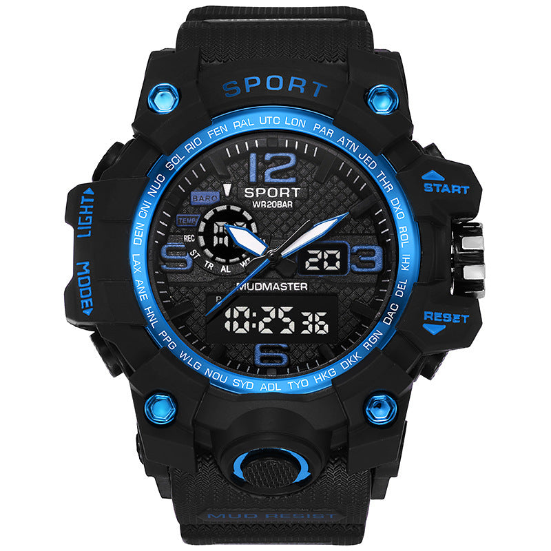 Multifunctional Military Watch for Men - Waterproof Quartz