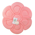 IndulgeMe Baby Bath Cushion - Konjac Sponge Included Blooming Flower for Infant Bathing Tub Bathtub or Plastic Sink Bather Organic Baby Bath Seat Support for Newborn Skin. Pink