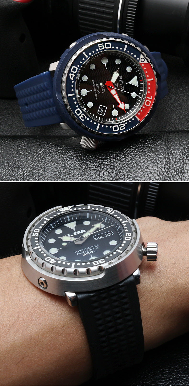 SEIKO Rubber Watch Band for Diver and Tuna Series