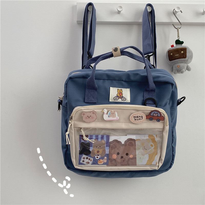 Cute Girl Student One-Shoulder Messenger Bag