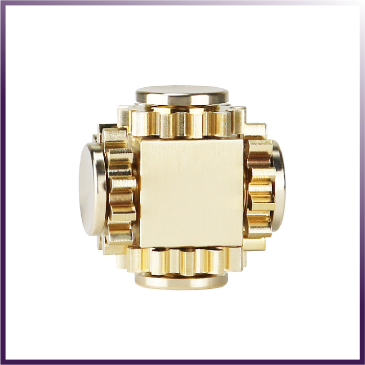 Brass Cube Gears Spinner
