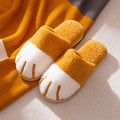 Cute Cat Paws Plush Slippers for Cozy Comfort