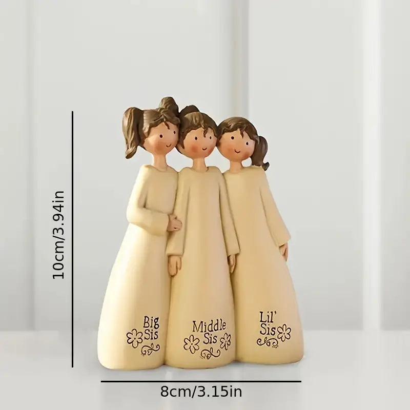 Sisters & Friends Resin Angels Figurines for Home Decor