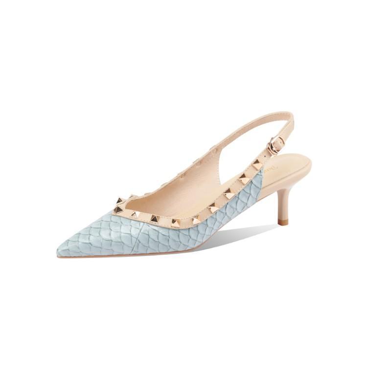 2023 New Design Studded Pointed Toe Sandals