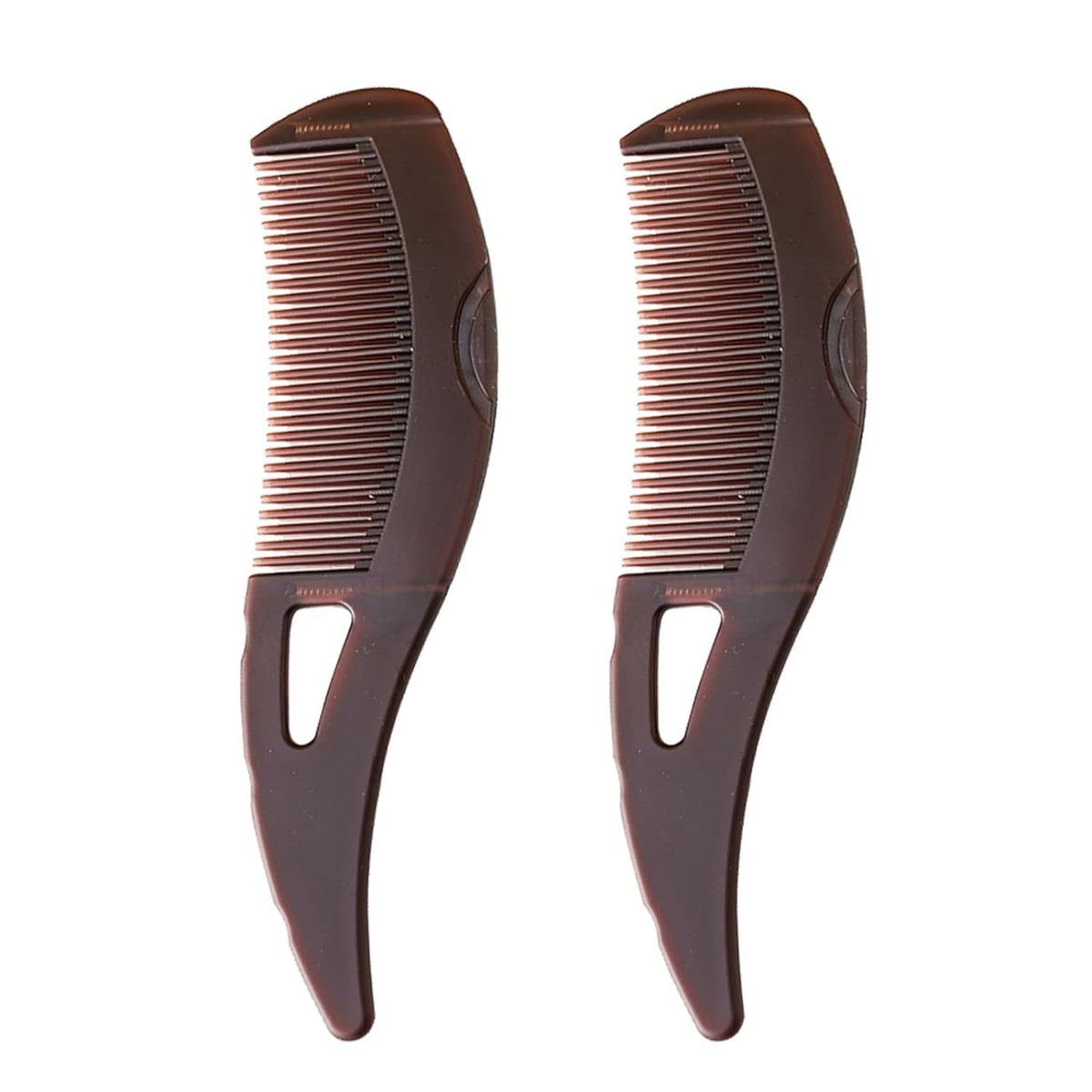 Creative Dandruff Comb Energy Comb Plastic Press Button Hairbrush for Scalp Massage and Dirt Removal Reduce Scalp Itching/Oil Scalp Care Comb with Ergonomic Handle for Women Men (Medium Count 2)
