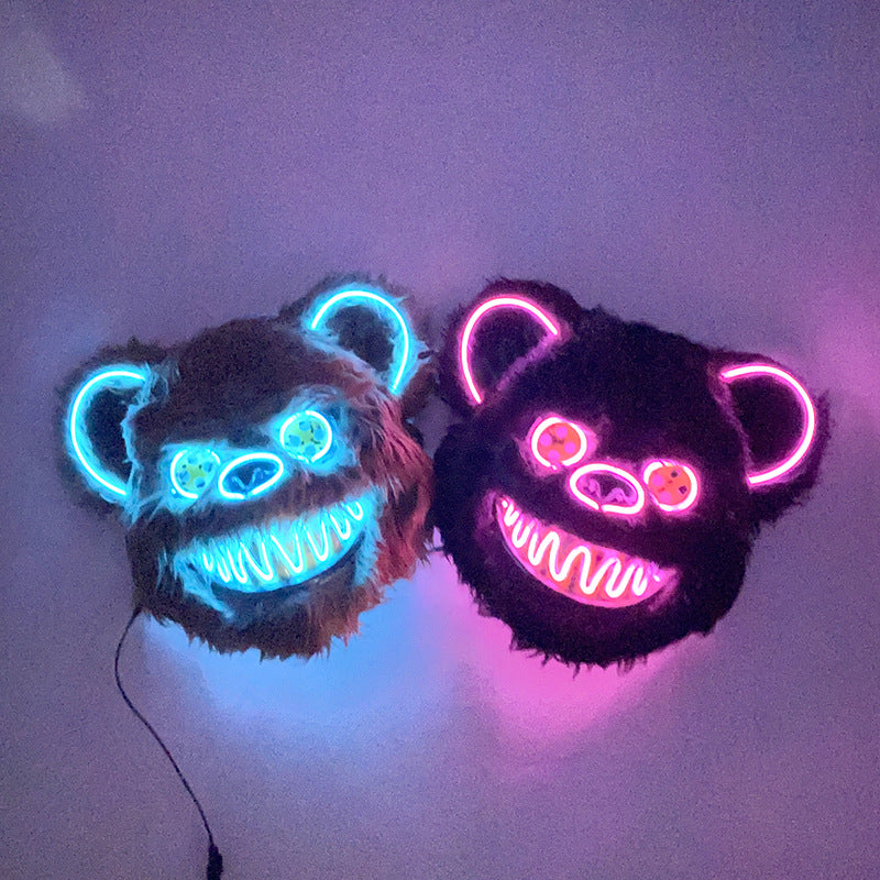 New Dual-Color EL Mask for Halloween Costume Party