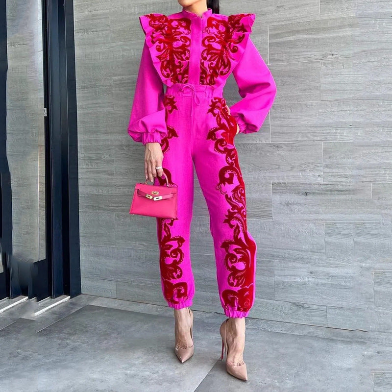 2023 Women's Fashion Long Sleeve Two-Piece Set