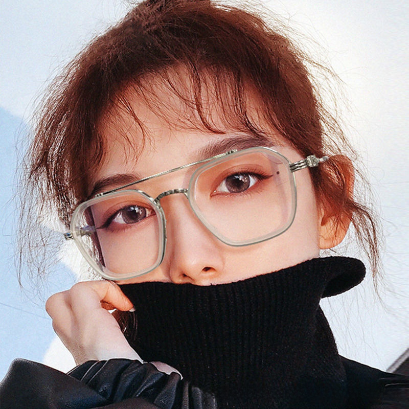 2024 Retro Square Frame Blue Light Blocking Glasses