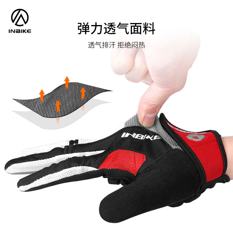 INBIKE Full Finger Cycling Gloves with Touchscreen Grip