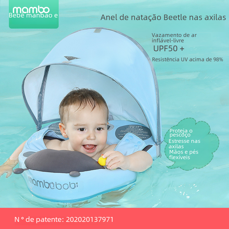 New Waterproof Inflatable Swim Ring for Kids 8m-4y