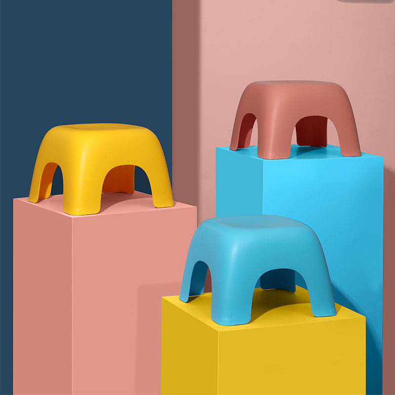Cartoon Kids Plastic Stool for Home and Bathroom