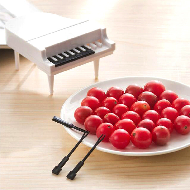 Piano Fruit Fork Set - Creative Cute Dessert Picks