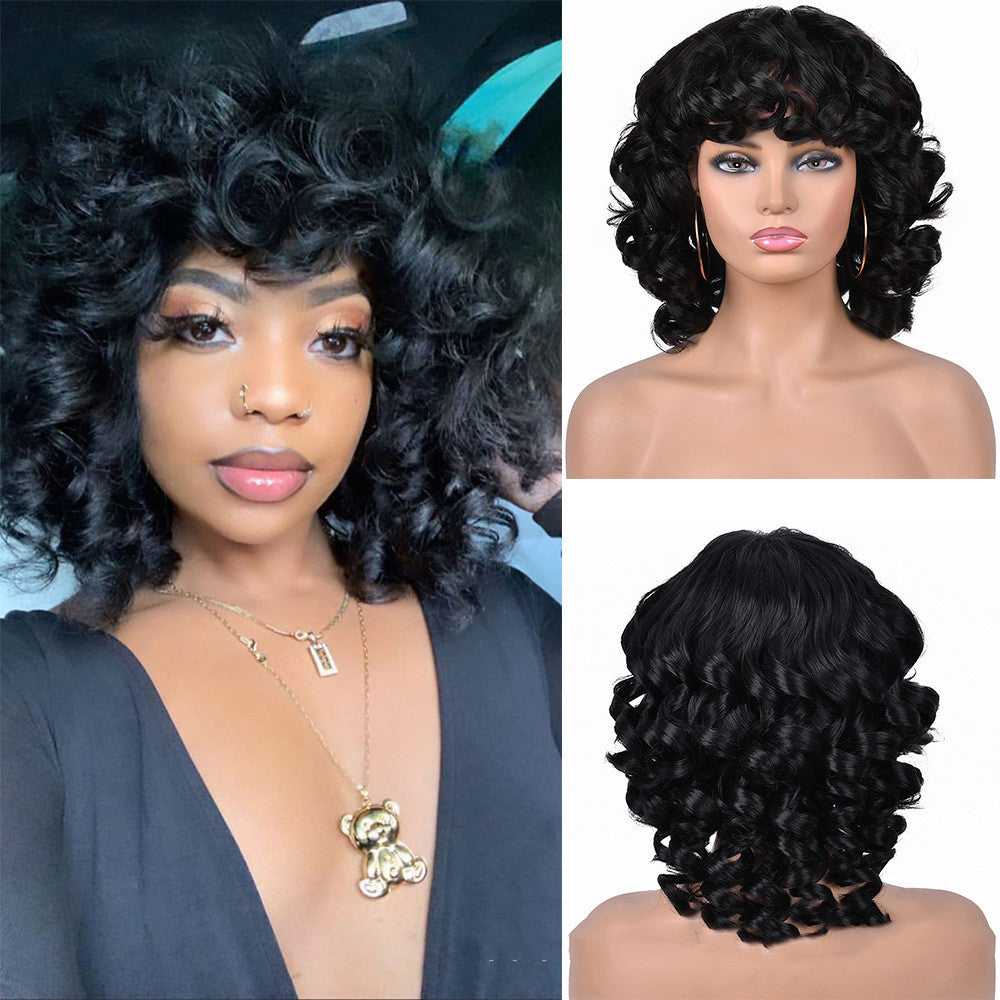 Gradient Roman Volume Full Head Cover Wig for Women