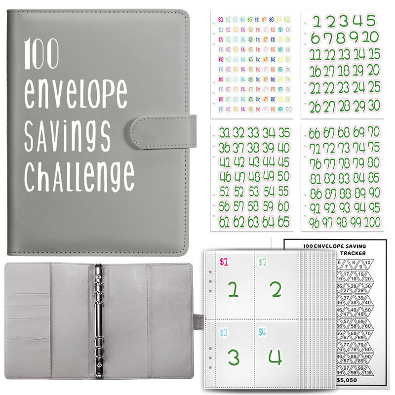 100 Envelope Challenge Notebook for Couples' Savings