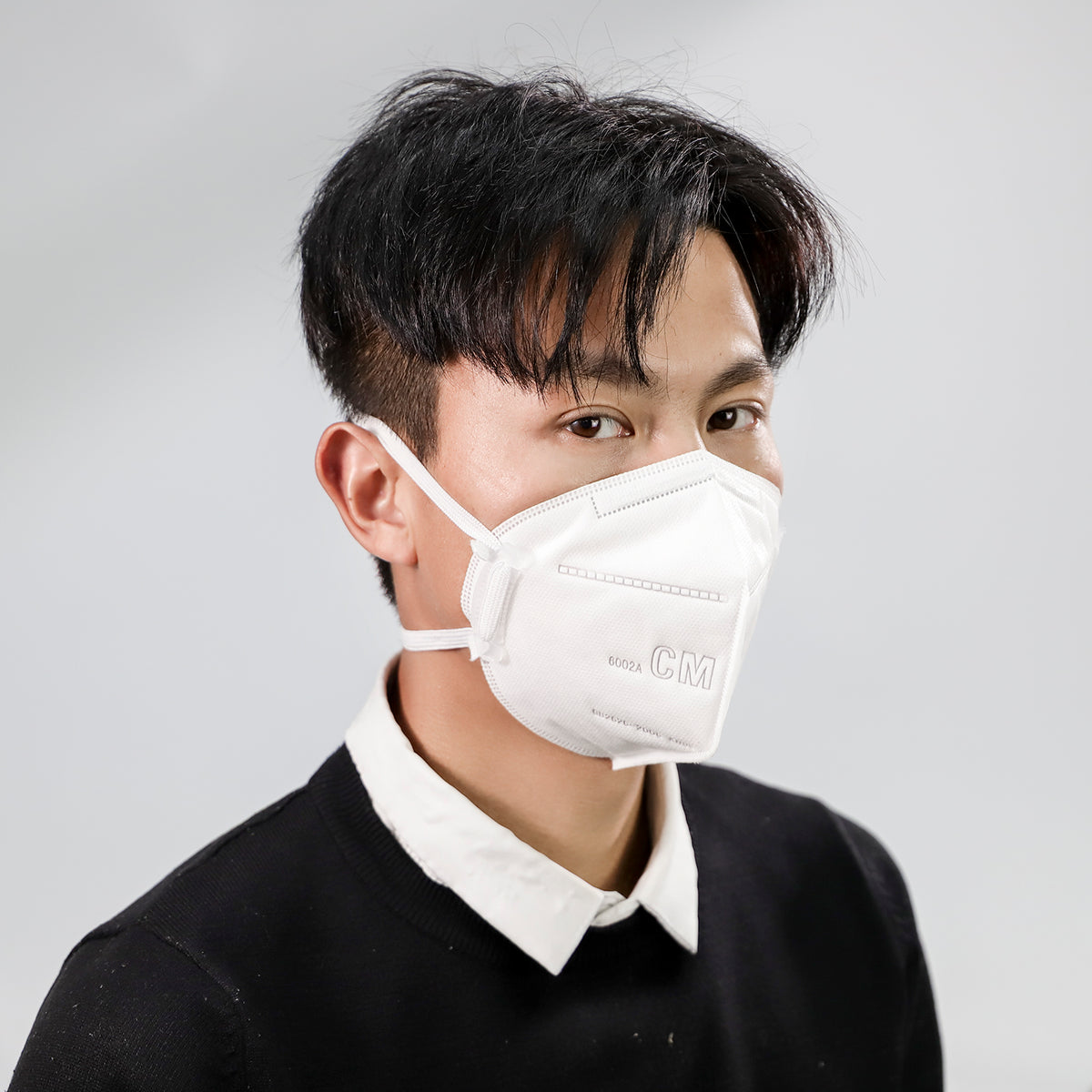6002A-1 White Mask Without Breathing Valve