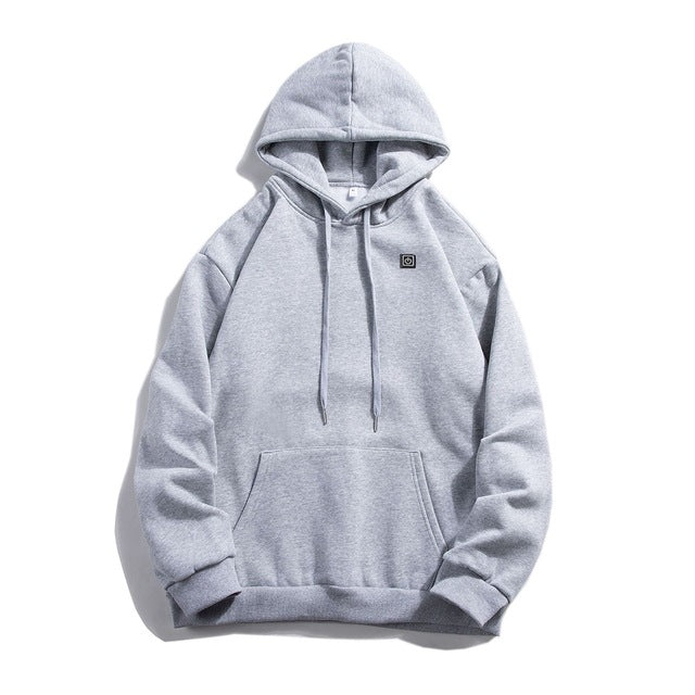 USB Heated Men's Hoodie for Outdoor Casual Wear